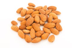 Superfood de la almendra en el fondo blanco Concepto de vida sana Cierre para arriba Un puñado de nueces en el centro del bastido fotografía de archivo libre de regalías Superfood de la almendra en el fondo blanco Concepto de vida sana Cierre para arriba Un puñado de nueces en el centro del bastido fotografía de archivo libre de regalías