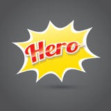 Superheldaufkleber oder -zeichen Lizenzfreies Stockbild Superheldaufkleber oder -zeichen Lizenzfreies Stockbild