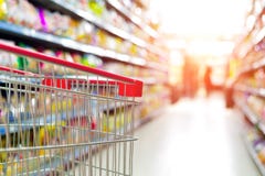 Supermarktkar stock foto Supermarktkar stock foto