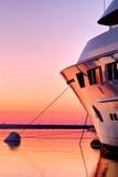 Superyacht At Sunset Royalty Free Stock Photography Superyacht At Sunset Royalty Free Stock Photography