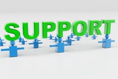 Support And Business Connection Royalty Free Stock Photos