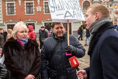 `Support` meeting, expressing support for Nils Usakovs, Mayor of Riga city council stock photos `Support` meeting, expressing support for Nils Usakovs, Mayor of Riga city council stock photos