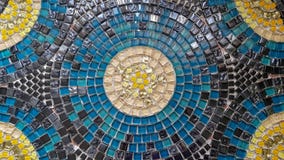 Surface colorée lumineuse de table de mosaïque photographie stock libre de droits Surface colorée lumineuse de table de mosaïque photographie stock libre de droits