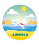 Surfingowowie na fala ilustracji Surfingowowie na fala ilustracji