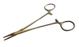 Needle holder surgical treatment stock photo Needle holder surgical treatment stock photo
