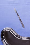 Surgical scalpel and bowl Stock Photos Surgical scalpel and bowl Stock Photos