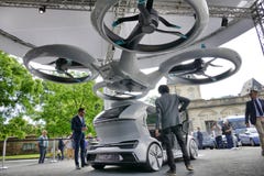 Surja el sistema modular después completamente eléctrico desarrollado por Audi Airbus e Italdesign fotografía de archivo libre de regalías Surja el sistema modular después completamente eléctrico desarrollado por Audi Airbus e Italdesign fotografía de archivo libre de regalías