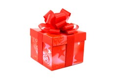 Surprise gift with red ribbon Royalty Free Stock Photo Surprise gift with red ribbon Royalty Free Stock Photo