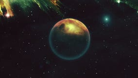 Surrealistyczna astronautyczna scena ilustracji Surrealistyczna astronautyczna scena ilustracji