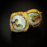 Sushi de Maki del Tempura Fotografía de archivo Sushi de Maki del Tempura Fotografía de archivo