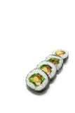 Sushi japonés del rollo de la ensalada en el #2 blanco imágenes de archivo libres de regalías Sushi japonés del rollo de la ensalada en el #2 blanco imágenes de archivo libres de regalías
