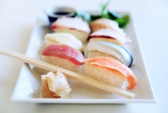 Sushi Plate Royalty Free Stock Images