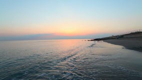 Susnet delle onde di oceano stock footage Susnet delle onde di oceano stock footage