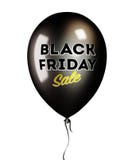 Svart ballong med Black Friday Sale text royaltyfri illustrationer Svart ballong med Black Friday Sale text royaltyfri illustrationer