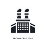 svart fabrik som bygger den isolerade vektorsymbolen enkel beståndsdelillustration från symboler för branschbegreppsvektor Fabrik royaltyfri illustrationer svart fabrik som bygger den isolerade vektorsymbolen enkel beståndsdelillustration från symboler för branschbegreppsvektor Fabrik royaltyfri illustrationer