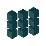 svart geometriskt abstrakt designelement Vetenskap eller konstruktionsbegrepp objekt för vektor 3d stock illustrationer svart geometriskt abstrakt designelement Vetenskap eller konstruktionsbegrepp objekt för vektor 3d stock illustrationer