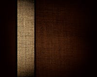 Svart kanfastextur och beige remsa som bakgrund arkivbilder Svart kanfastextur och beige remsa som bakgrund arkivbilder