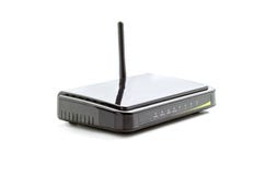 Svart router royaltyfri foto Svart router royaltyfri foto