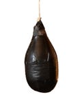 Svart stansningsp?se f?r boxning- eller kickboxningsport som isoleras p? vit bakgrund arkivfoton Svart stansningsp?se f?r boxning- eller kickboxningsport som isoleras p? vit bakgrund arkivfoton