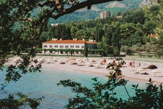 Sveti Stefan - härligt ställe i Montenegro arkivbild Sveti Stefan - härligt ställe i Montenegro arkivbild