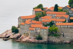 Sveti Stefan (St. Stevens) island stock photo Sveti Stefan (St. Stevens) island stock photo