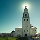 Sviyagsk, Россия, 4-ое июля 2012, монастырь Uspensky, церковь St Nicholas - известного touristic ориентир ориентира стоковое фото rf Sviyagsk, Россия, 4-ое июля 2012, монастырь Uspensky, церковь St Nicholas - известного touristic ориентир ориентира стоковое фото rf