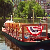 Swan boats at the Boston Public Garden, Boston, Mass. Royalty Free Stock Photos Swan boats at the Boston Public Garden, Boston, Mass. Royalty Free Stock Photos