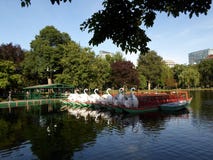 Swan Boats, Boston Public Garden, Boston, Massachusetts, USA Stock Image Swan Boats, Boston Public Garden, Boston, Massachusetts, USA Stock Image