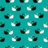 Swans pattern seamless sea-color pattern vector illustration Swans pattern seamless sea-color pattern vector illustration