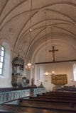 Interior of Gamla Uppsala church, Uppsala, Sweden, Scandinavia, Europe