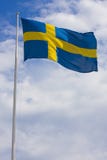 Swedish Flag Royalty Free Stock Photography