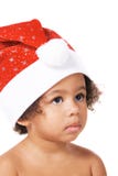 Sweet baby in Christmas hat Royalty Free Stock Photo Sweet baby in Christmas hat Royalty Free Stock Photo