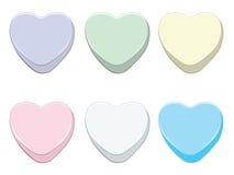 Sweet Candy Hearts Stock Images