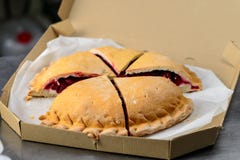 Sweet Delicious Cranberry Cake In Box Stock Image Sweet Delicious Cranberry Cake In Box Stock Image