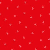 Sweet ditzy red and white hand drawn doodle hearts as seamless vector pattern in a spacious layout royalty free illustration Sweet ditzy red and white hand drawn doodle hearts as seamless vector pattern in a spacious layout royalty free illustration