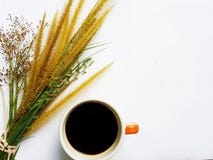 Sweet morning with coffee. royalty free stock image Sweet morning with coffee. royalty free stock image