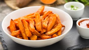 Sweet potato fries royalty free stock image Sweet potato fries royalty free stock image
