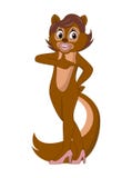Squirrel girl character design vector stock illustration Squirrel girl character design vector stock illustration