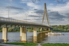 Swietokrzyski Bridge Royalty Free Stock Photography Swietokrzyski Bridge Royalty Free Stock Photography