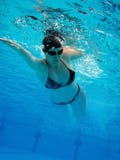 Swimming girl