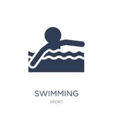 Swimming icon. Trendy flat vector Swimming icon on white background from sport collection royalty free illustration Swimming icon. Trendy flat vector Swimming icon on white background from sport collection royalty free illustration