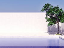 swimming pool with blue sky sun tree computer generated image 3d rendering illustration royalty free stock image swimming pool with blue sky sun tree computer generated image 3d rendering illustration royalty free stock image