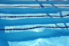 Swimming Pool Lanes Royalty Free Stock Photography