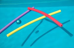 Swimming Pool With Floats Royalty Free Stock Photos