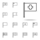 Switzerland icon. flags icons universal set for web and mobile royalty free illustration Switzerland icon. flags icons universal set for web and mobile royalty free illustration
