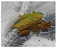 Switzerland, Relief Map Royalty Free Stock Image Switzerland, Relief Map Royalty Free Stock Image