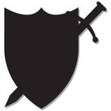 Sword and Shield Silhouette Stock Photos Sword and Shield Silhouette Stock Photos