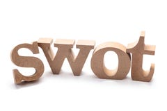 SWOT Houten Brieven stock foto SWOT Houten Brieven stock foto