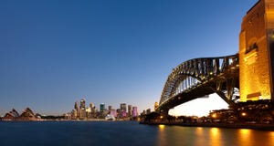 Sydney Harbour At Dusk Stock Image Sydney Harbour At Dusk Stock Image
