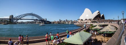 Sydney Harbour Bridge And Opera House Royalty Free Stock Photos